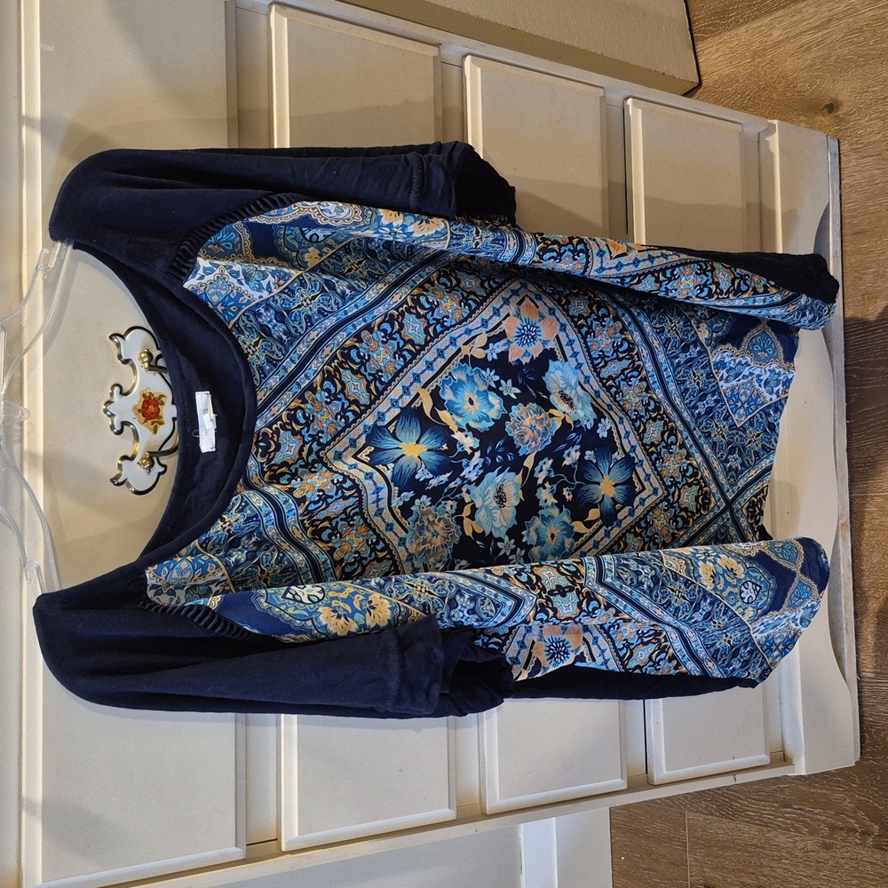 Maurices Blue Pattern Top